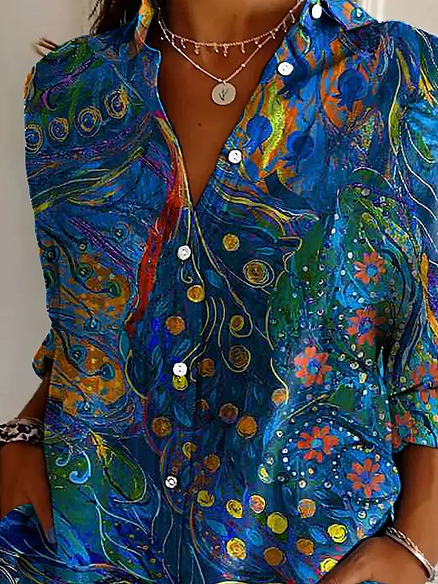 KBOPLEMQ Chemise en jean pour femme - Chemises western - Tunique - Manches longues - Boutonné - Haut fin - Bleu clair - Délavé - Décollé - Col en V - Décontracté - Décontracté - Chemisier boutonné, O KBOPLEMQ Chemise en jean pour femme - Chemises western - Tunique - Manches longues - Boutonné - Haut fin - Bleu clair - Délavé - Décollé - Col en V - Décontracté - Décontracté - Chemisier boutonné, O