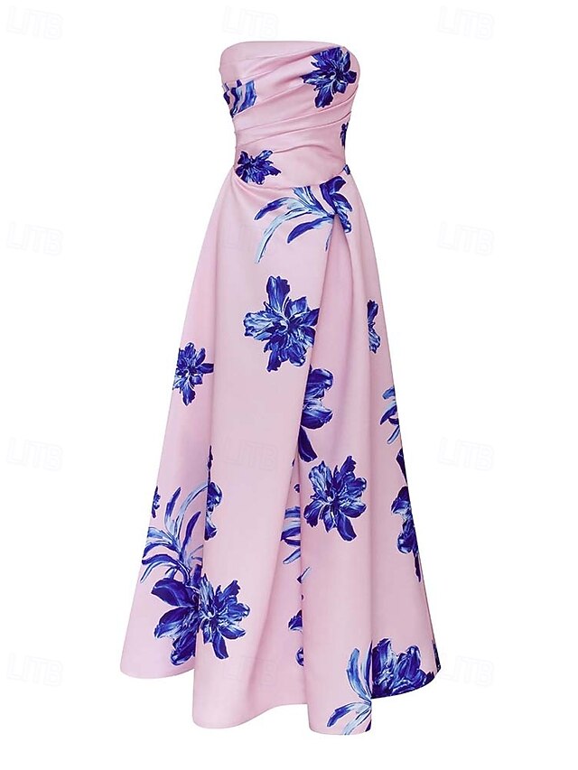 Robe Femme - Lq571 - Bleu - Manches Lanternes - Élégante et Simple