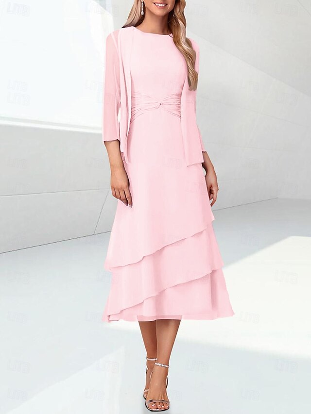 Sheath Boat Neck Long Sleeve Ruched Sparkly Mother of the Bride Dresses