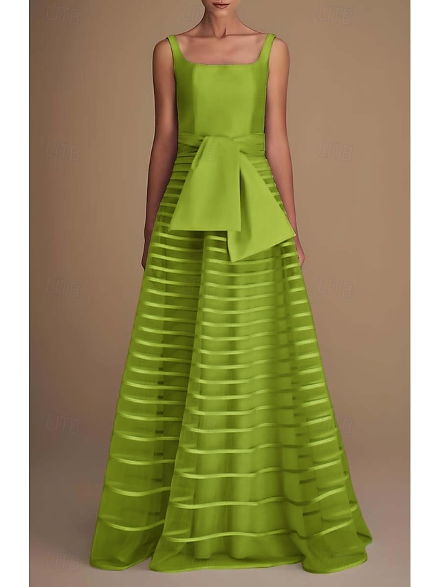 Elegant Sleeveless A-Line Floor-Length Formal Evening Dress