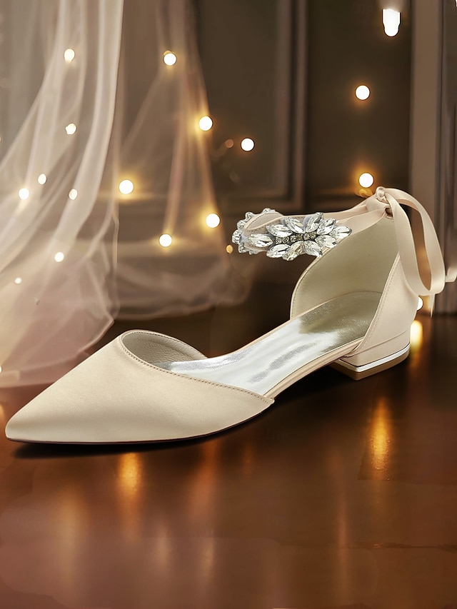  hvite rhinestone blonder spisse høye hæler – elegante brude bryllup stiletto pumps for kvinner