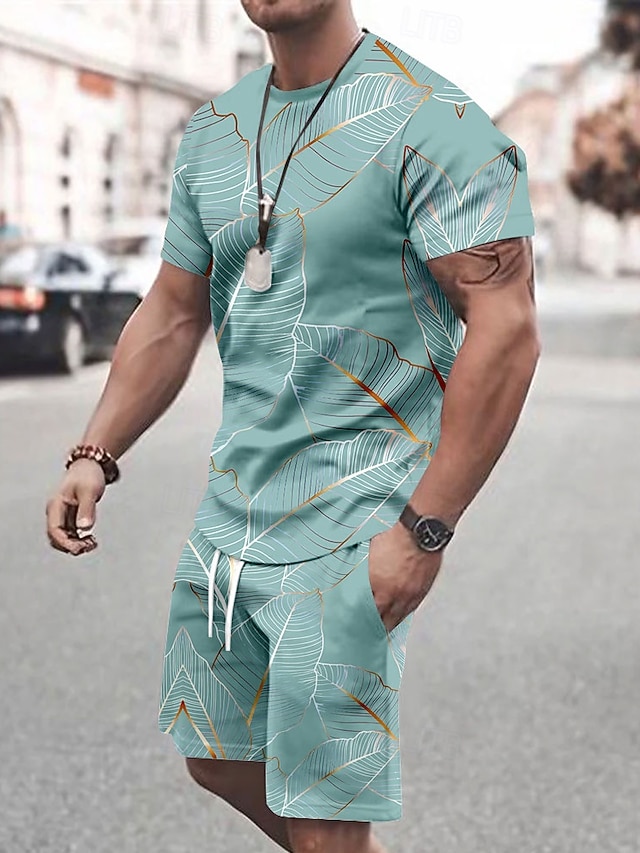 Ensemble Pyjama D'été Tee-shirt + Pantalon Blanc Fleuri - Taille T M 42/44 - 100% Coton - Occasion Très Bon état