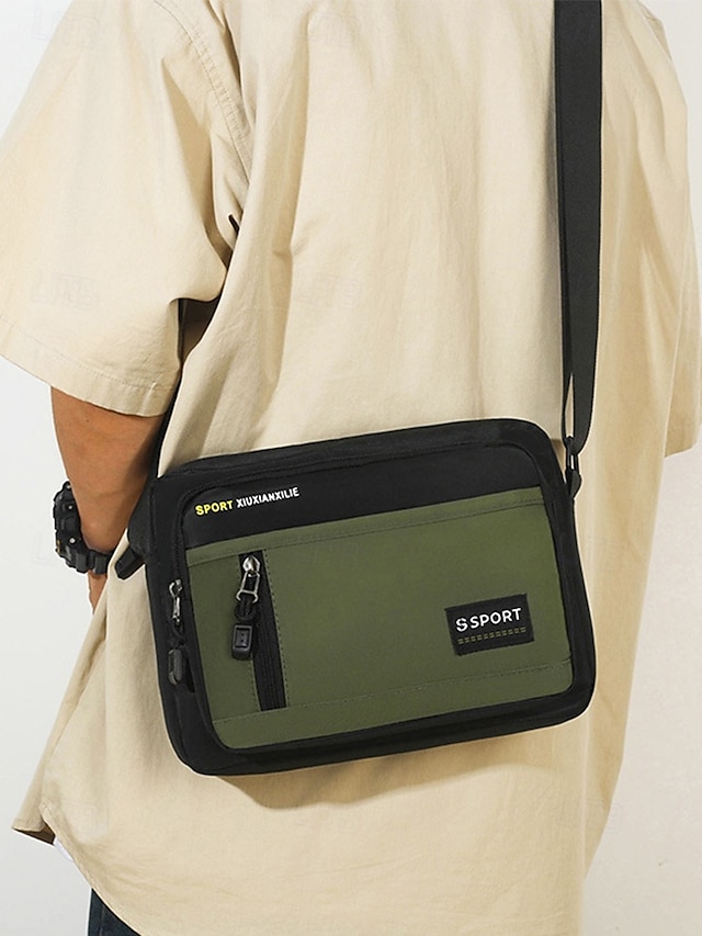  Férfi taktikai crossbody futártáska crossbody táska - vízálló nylon válltáska több zsebbel, alkalmi katonai stílusú válltáska utazáshoz, munkához és szabadtéri tevékenységekhez