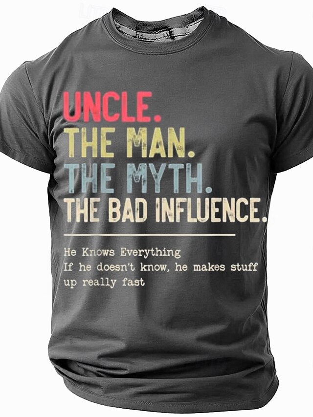  Homme Argot drôle T-shirt Manche Courte T-shirt Impression 3D Col ras du cou Chemise Mode Quotidien Rue Quotidien Noir Bleu Vert Été Printemps Vêtement Tenue S M L XL XXL XXXL