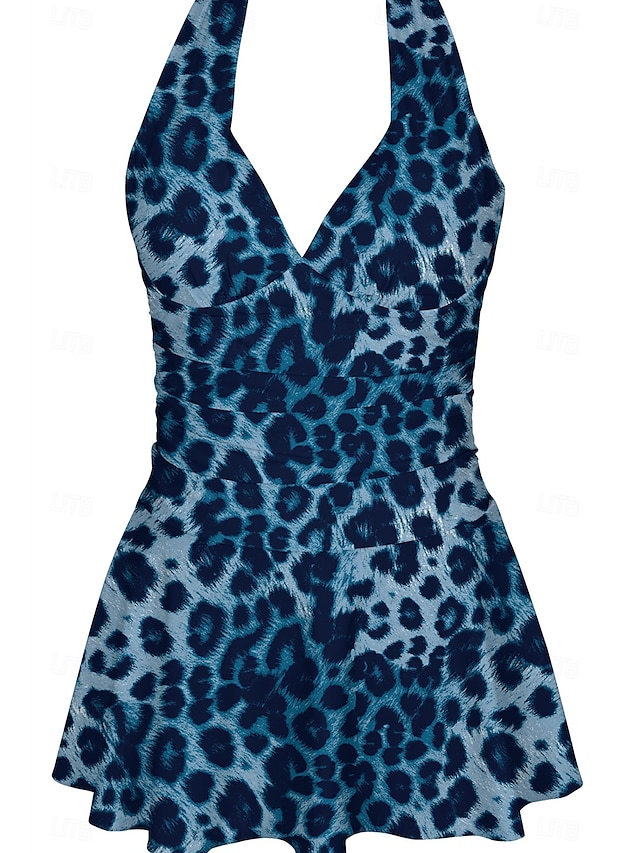  Femme Maillots de Bain Tankini Maillot de bain Mode Sexy Léopard Sans Manches Maillots de bain
