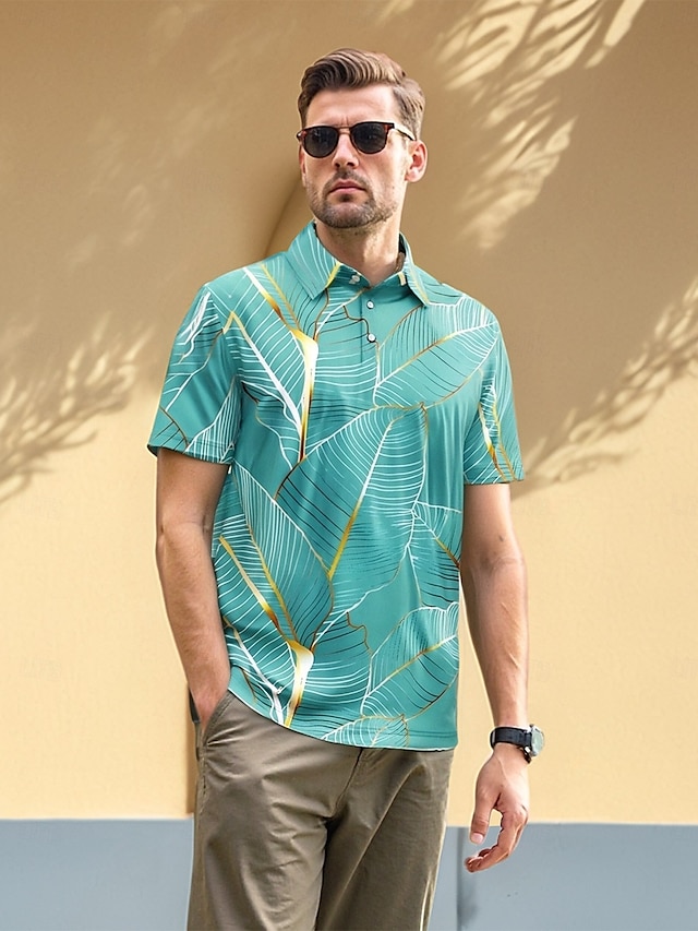  Herren poloshirt Grün Kurzarm Shirt Golfkleidung, Kleidung, Outfits, Kleidung