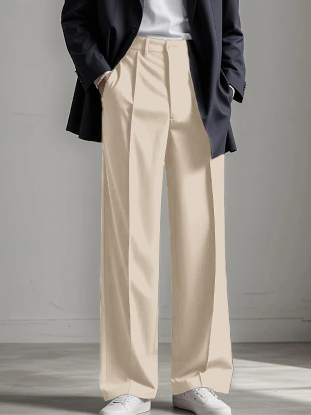 Graduation Trouser Men's Graduation Trousers Dress Pants Chinos Pocket Buttons Plain ...