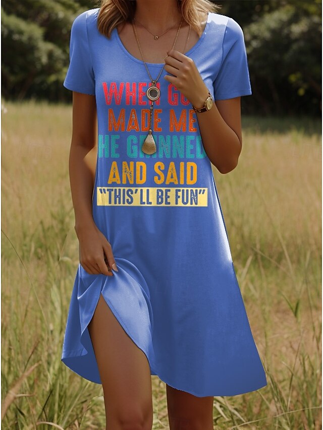  rochie mini god pentru femei rochie tricou rochie în linie rochie de vară vacanță ocazională de zi cu zi regulată cu mânecă scurtă gât negru alb roz albastru vară primăvară