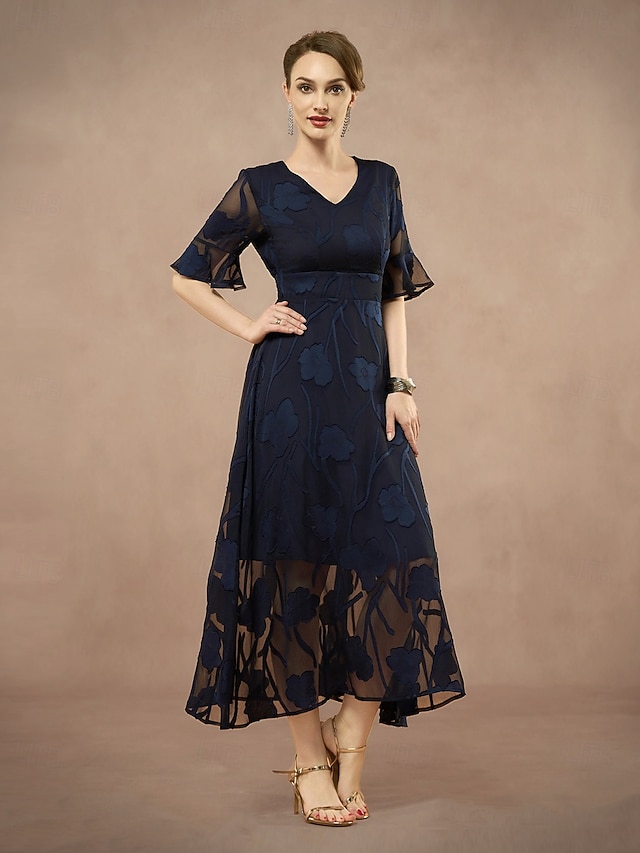 grey blue dress Zapaka Women Bridesmaid with Slit A Line Chiffon Long Lucky For You Light Size:US 10 / UK 14 / EU 40 men's classic brogues