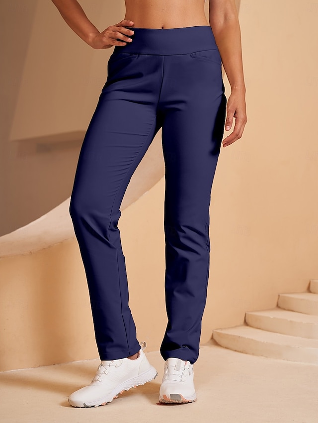  Women's Golf Pants Black Dark Navy Bottoms Ladies Golf Attire Clothes Outfits Wear Apparel