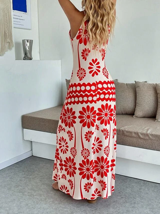 Women's Maxi Dress A Line Dress Slip Dress Vacation Casual Boho Party ...