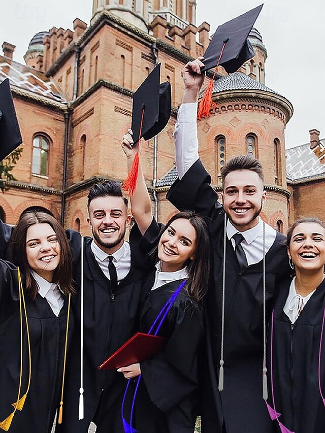  klasse med æressnore til eksamen i 2025 – flerfarvede flettede kvastsnore til dimittender fra gymnasier og universiteter, unisex akademisk kjoletilbehør til dimissionsceremoni