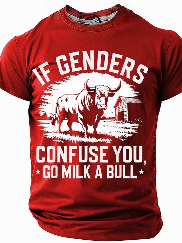  Hombre Argot divertido Camiseta Manga Corta Camiseta Impresión 3D Cuello Barco Camisa Moda Diario Casual Calle Casual Diario Rojo Azul Piscina Verde Trébol Verano Primavera Todas las Temporadas Ropa