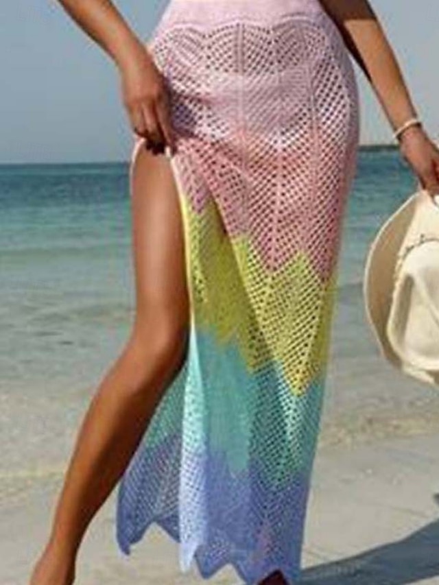  Maillots de bain pour femmes jupe de couverture maillot de bain découpé vacances plage vêtements ombragés maillots de bain sans manches