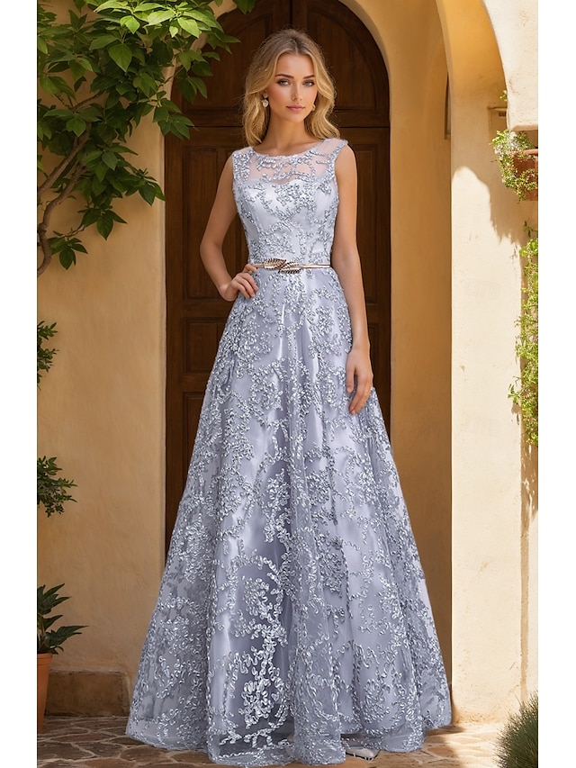 Robe Élégante Sans Manches Longueur Sol