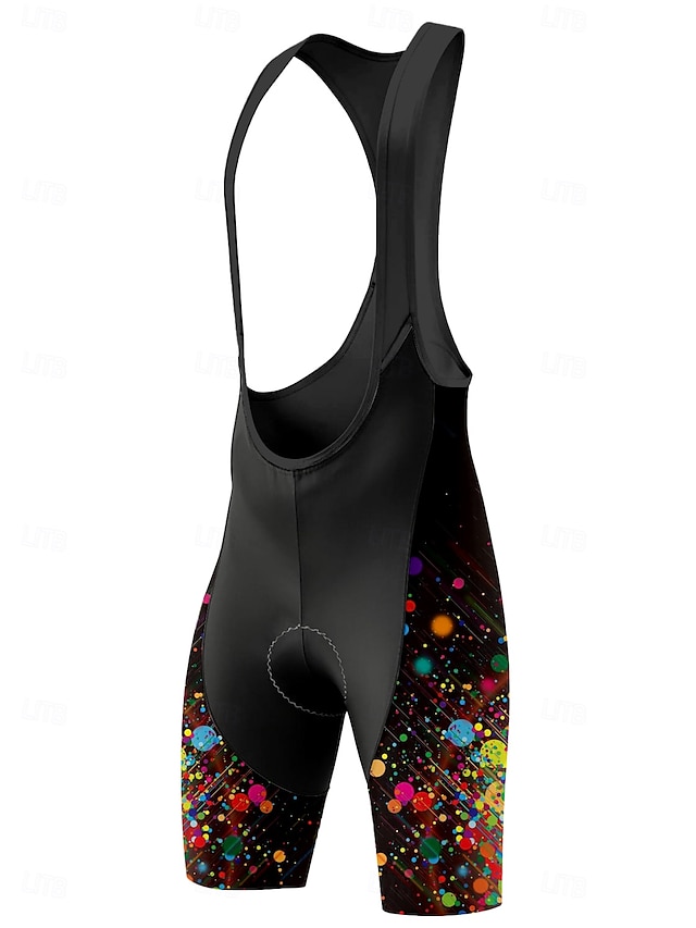  Herren Fahrradträgerhose 3D gepolsterte Shorts Fahhrad Trägerhose Sport Sonnenschutz 3D-Polster Schnelltrocknend Atmungsaktiv Rot Bekleidung Fahrradbekleidung