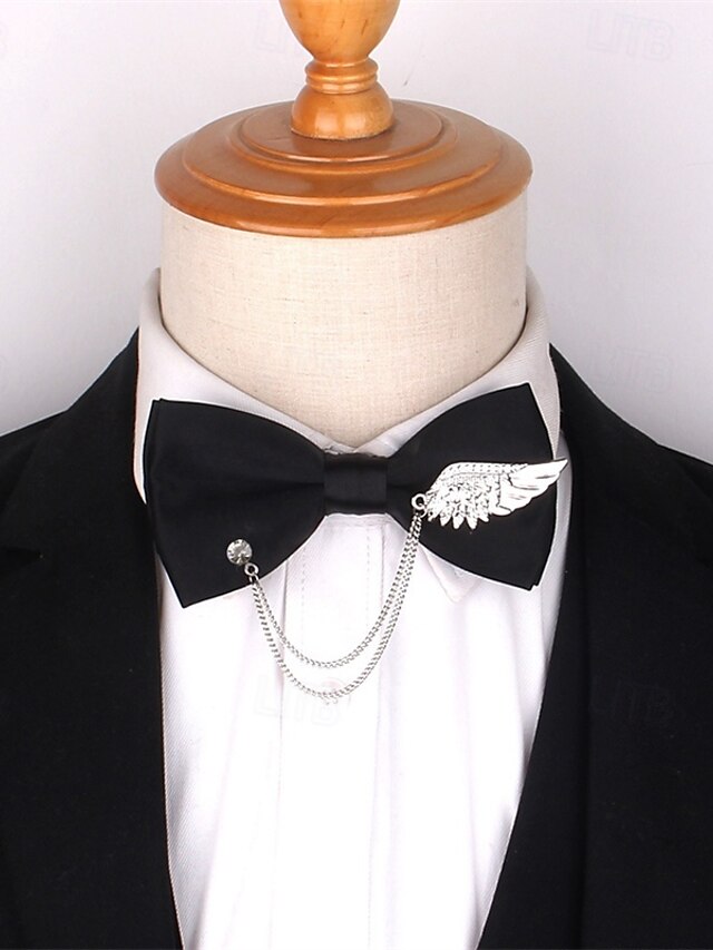  Homme Cravates Moderne Contemporain Couleur métalique brillante Couleur Unie Fête de mariage Tenue quotidienne