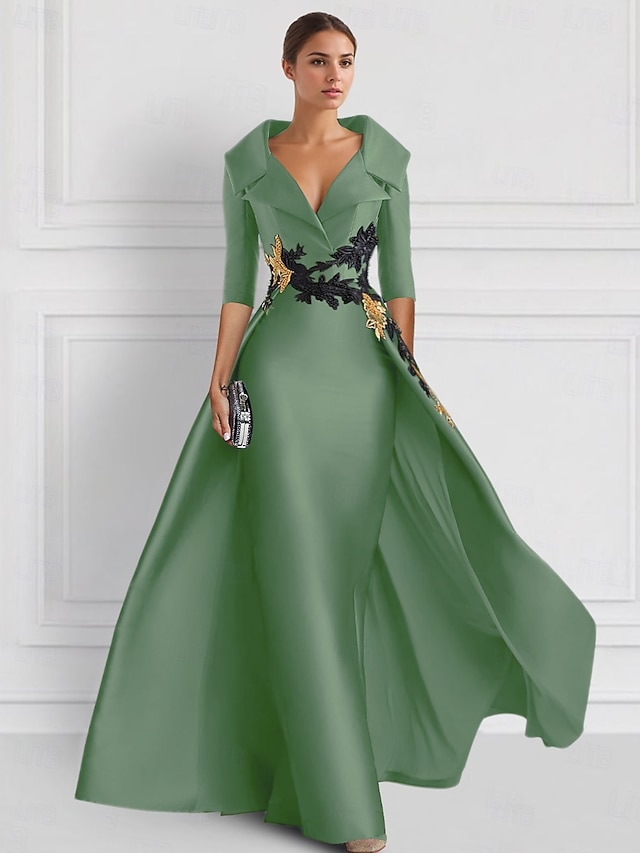 A line Red Long Party Gown Evening Dress       S5285 main image 1