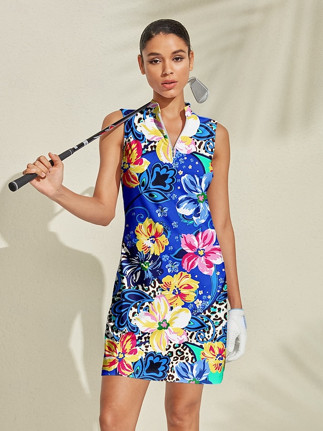  Damen Golfkleid Dunkelblau Ärmellos Damen-Golfkleidung, Kleidung, Outfits, Kleidung
