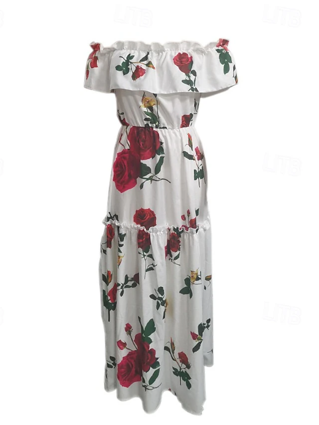 Women's Long Dress Maxi Dress Cocktail Dress Print Dress Fashion Modern