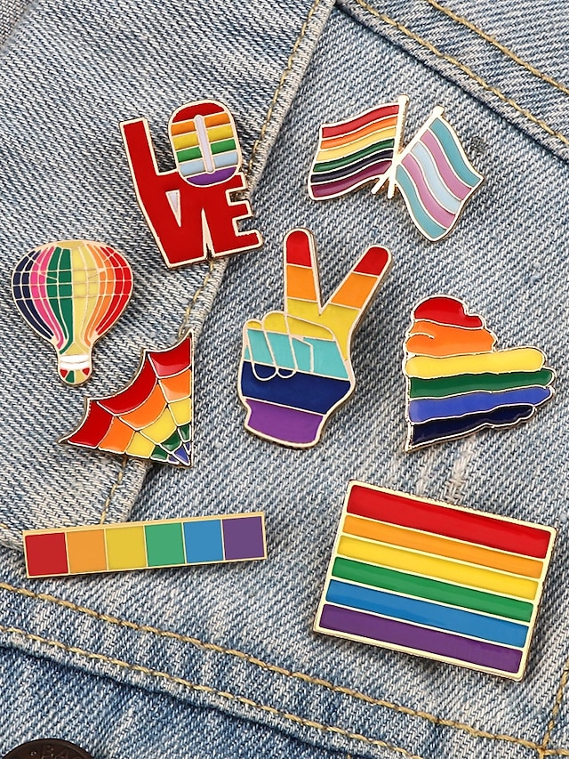  LGBTQ+ regnbue emalje pin - pride badge kollektion til jakker, rygsække og hatte, unisex farverigt tilbehør, perfekt til pride parader, festivaler og LGBT-begivenheder
