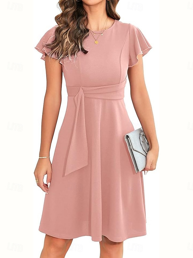 Cheap Chiffon Dresses For Women 2026.Women's Mini Dress Cocktail Dress Wedding Guest Dress Chiffon Dress Fit ...