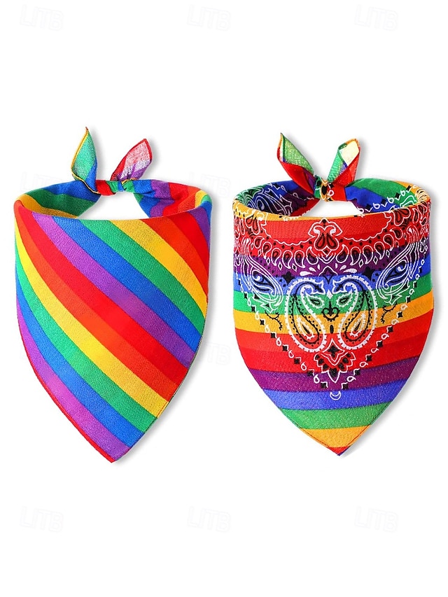  Eșarfă unisex cu imprimeu paisley și motive curcubeu pentru mândria - un accesoriu colorat LGBTQ+ pentru festivaluri, parade și ținute de zi cu zi