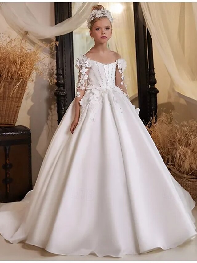  Abito Da Cerimonia In Stile Ball Gown Flower Girl Prima Comunione Frozen Elsa Ragazze Carino Abito Da Prom Tulle Con Ruches Stile Tutu Reale Fit 3-16 Anni