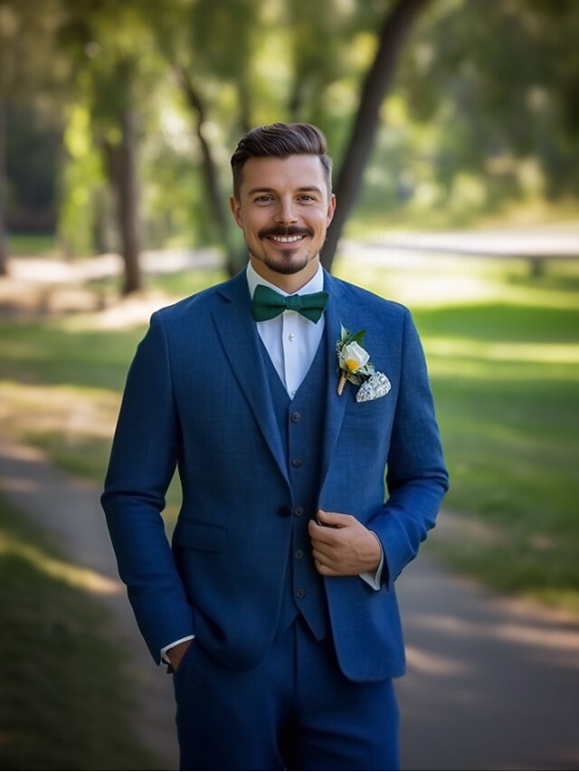 Mens Cotton Suit - Royal Summer Suit