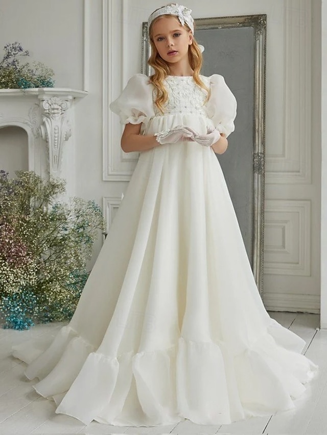 Vestido de baile de comprimento de joelho para menina das flores Quinceanera vestido da Elsa de Frozen vestido de baile fofo para meninas tule com estilo royal tutu ajustado para 3-16 anos