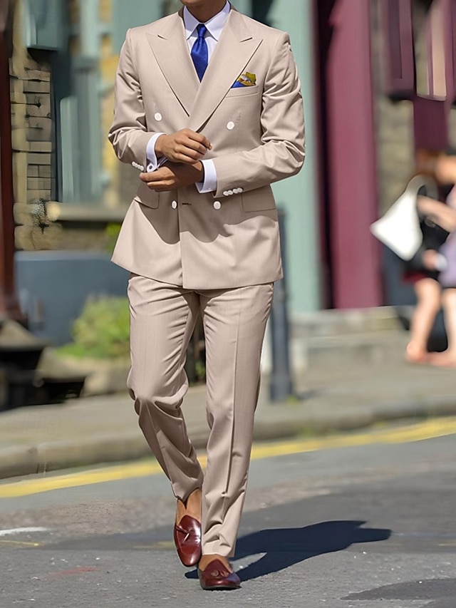 Sky Blue Men's Fashion Standard Fit Single-Breasted Buttons 2 Pieces Wedding Wear Suits main image 0