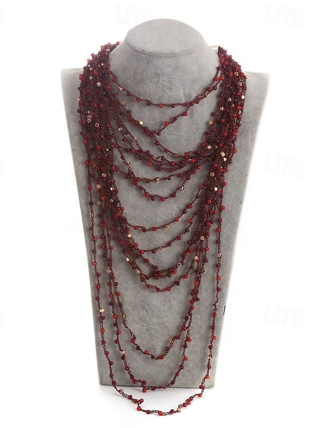  1PC Necklace For Women's Street Daily Acrylic Long Beads