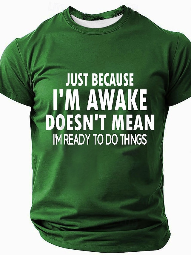  Bărbați Argou amuzant Tricou Manșon scurt Tricou Tipărire 3D Stil Nautic Cămașă Modă Zilnic De Bază Stradă Casual Zilnic Negru Roșu-aprins Albastru piscină Vară Primăvară Toate Sezoanele Îmbrăcăminte