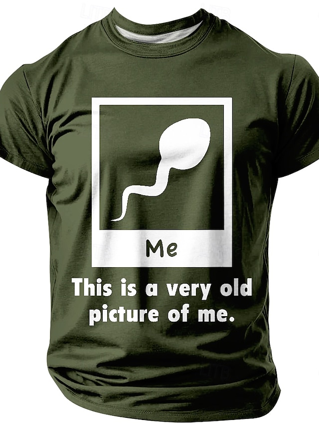  Męskie Humor dla dorosłych Podkoszulek Krótki rękaw Podkoszulek Druk 3D Półgolf Koszula Moda Codzienny Ulica Codzienny Czarny Czerwony Niebieski Lato Wiosna Na każdy sezon Odzież S M L XL XXL XXXL