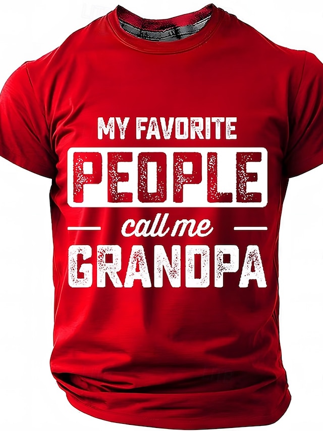  Homme papy Argot drôle T-shirt Manche Courte T-shirt Impression 3D Col ras du cou Col rond Chemise Mode Quotidien Basique Rue Occasionnel Quotidien Noir Rouge Bleu Été Printemps Toutes saisons