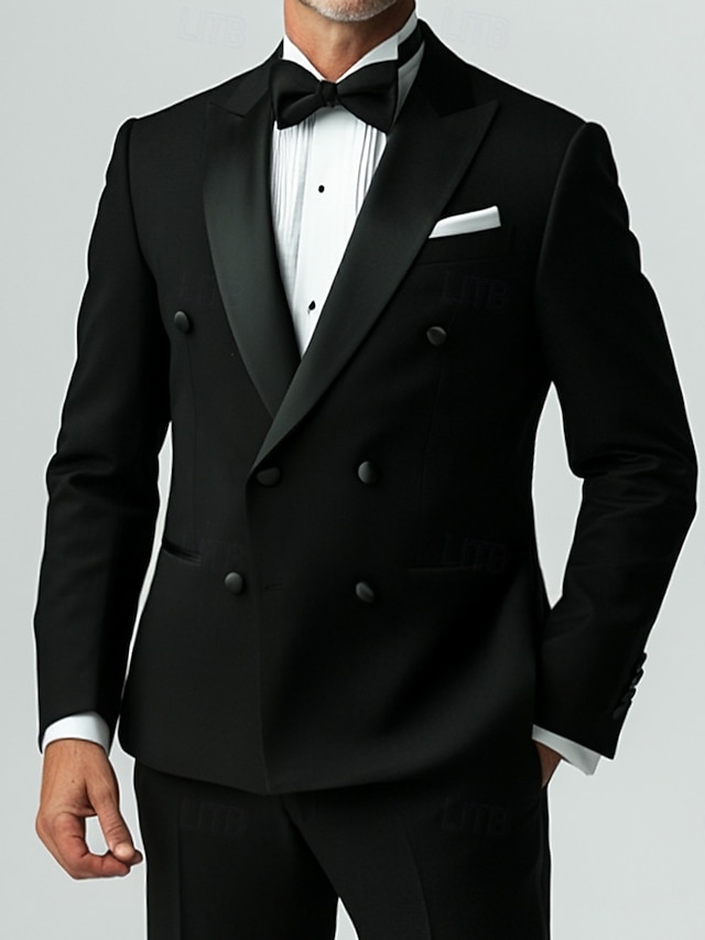 The Veritas Solid Black Tuxedo