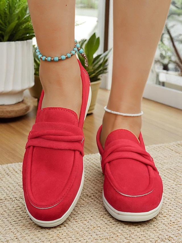  Mocassins en simili-daim pour femme – style classique et polyvalent pour les promenades au bord du lac, les journées décontractées au bureau et les sorties du week-end