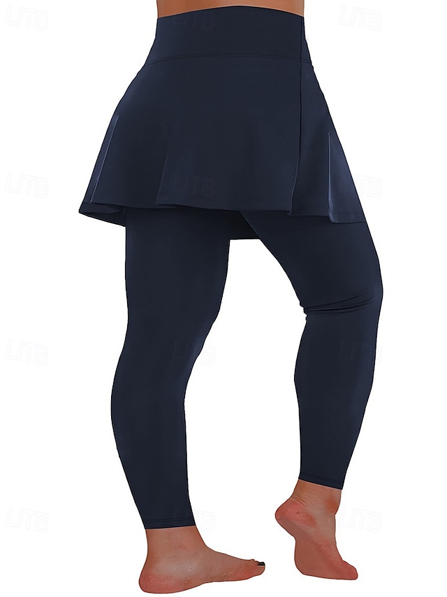  Mujer mallas de pilates pantalones deportivos Mallas Leggings de Yoga Bolsillo Ligero Pilates Gimnasio Corriendo Pantalones Gris oscuro Negro Borgoña Talla Grande Deportes Ropa de Deporte