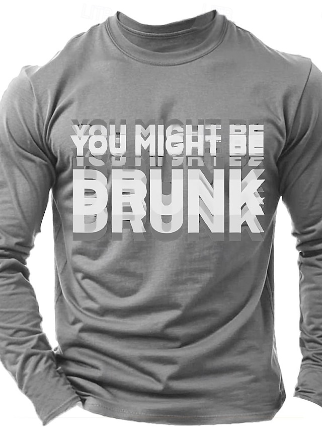  Oktoberfest Bărbați Cuvânt #D Tricou Manșon Lung Tricou Tipărire 3D Stil Nautic Cămașă Modă Zilnic De Bază Stradă Casual Zilnic Negru Albastru piscină Trifoi Vară Primăvară Îmbrăcăminte S M L XL XXL