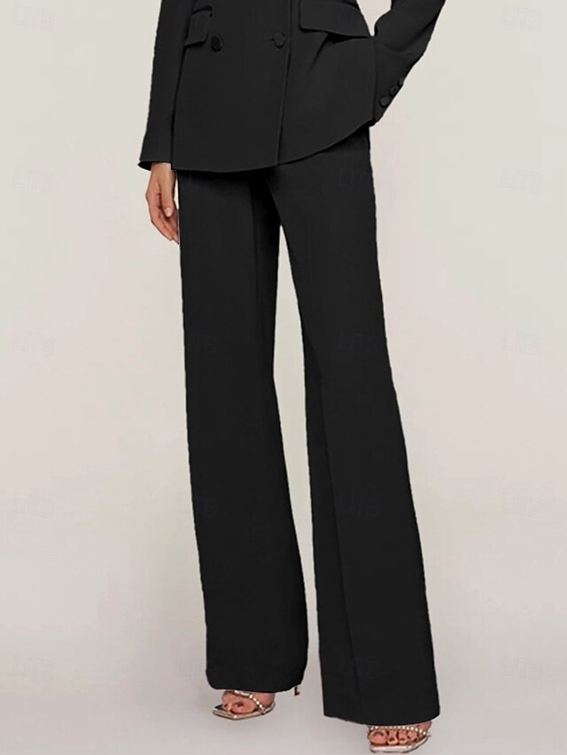 Conjunto para mãe da noiva Elegante Comprimento até o chão Comprimento midi Cor sólida
