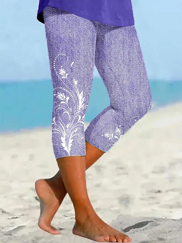 St Bernard Blue Pattern Print Women Leggings