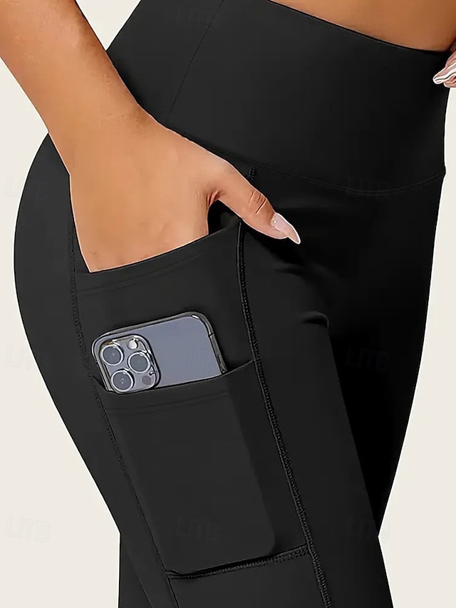 Mulheres Leggings Shorts Abotoado Roupa de rua Casual Mimolet Cintura Alta Tecido Cintura elástica Respirabilidade Com Stretch Férias Esportes Roupa Diária Vinho Preto Azul Marinha Cinzento Claro