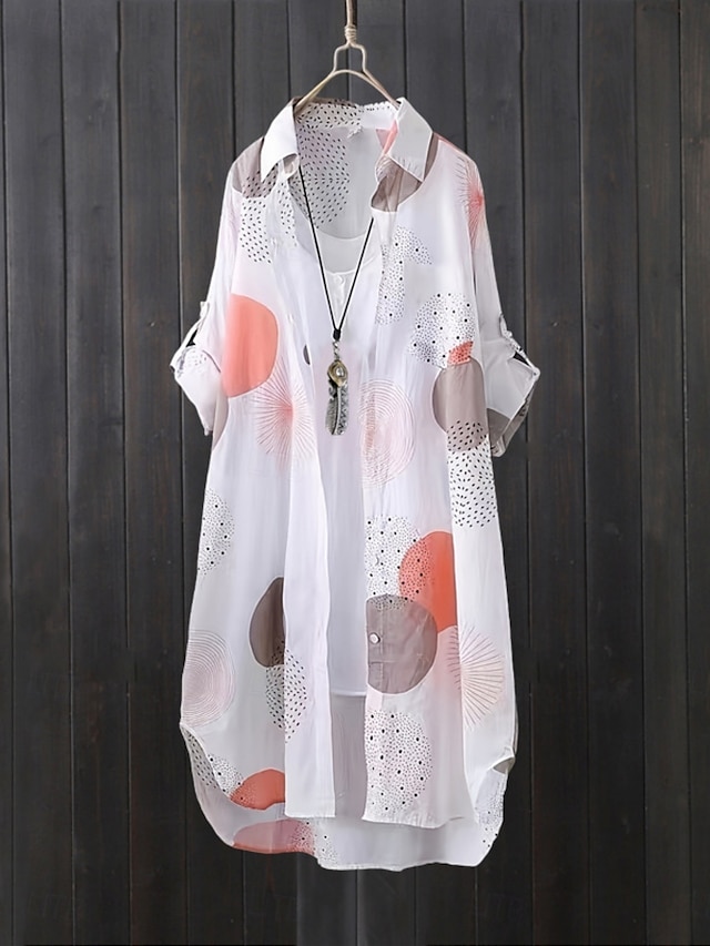  Femmes Chemise Confortable Respirant Fermeture éclair Avec Poches Élégant Occasionnel Plaid Vacances Rue Occasionnel Tenue quotidienne Simple Boutonnage Long Col Rabattu Coupe régulière manche longue