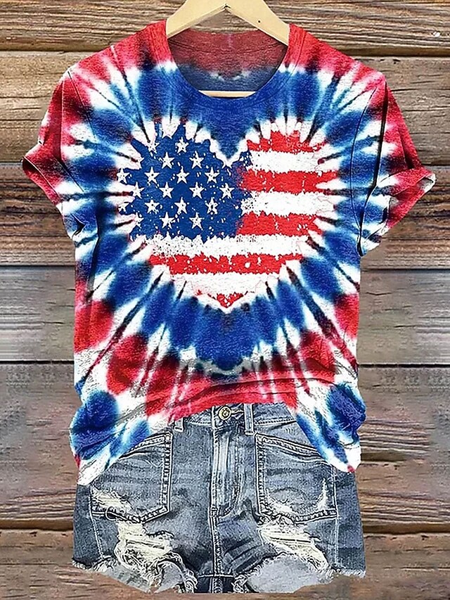 Pantalones Patrióticos 4 De Julio Mujer - Pijama Estilo Americano, Bandera USA, Bolsillos, Mezcla Algodón-poliéster