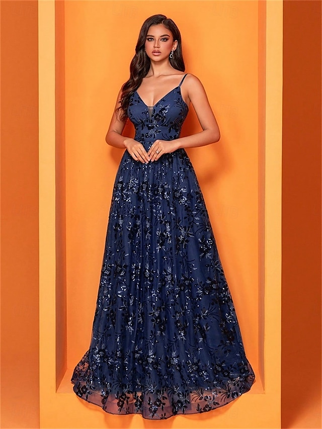  Vestidos de Quinceanera A-Line Vestido Elegante Formal Casamento Comprimento de Chão Sem Mangas Decote V Poliéster Costas Nuas com Pregas