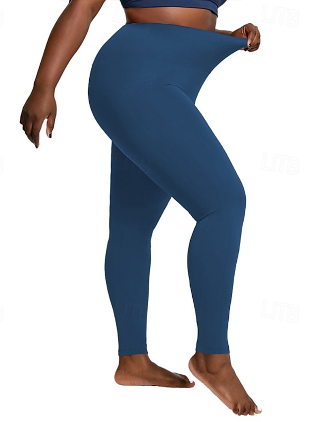  Dam pilatesleggings sportbyxor Yoga leggings Ficka Lättvikt Pilates Gym Löpning Byxor Svart Dammig ros Vinröd Elastan Plusstorlekar sporter Sportkläder Microelastisk