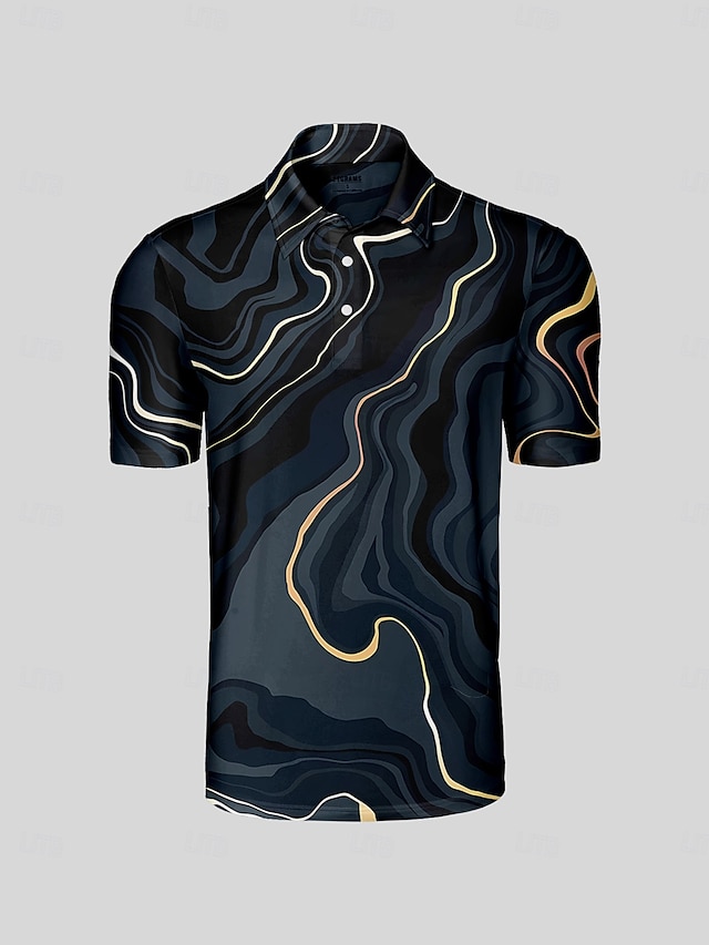  Homme T-shirt POLO Noir Manche Courte Top Tenue de golf Vêtements Tenues Porter des vêtements