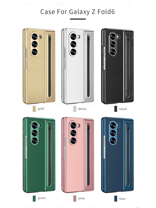  Phone Case For Samsung Galaxy Z Fold 7 Z Fold 6 Z Fold 5 Z Fold 4 Back Cover Full Body Protective Shockproof Retro PU Leather