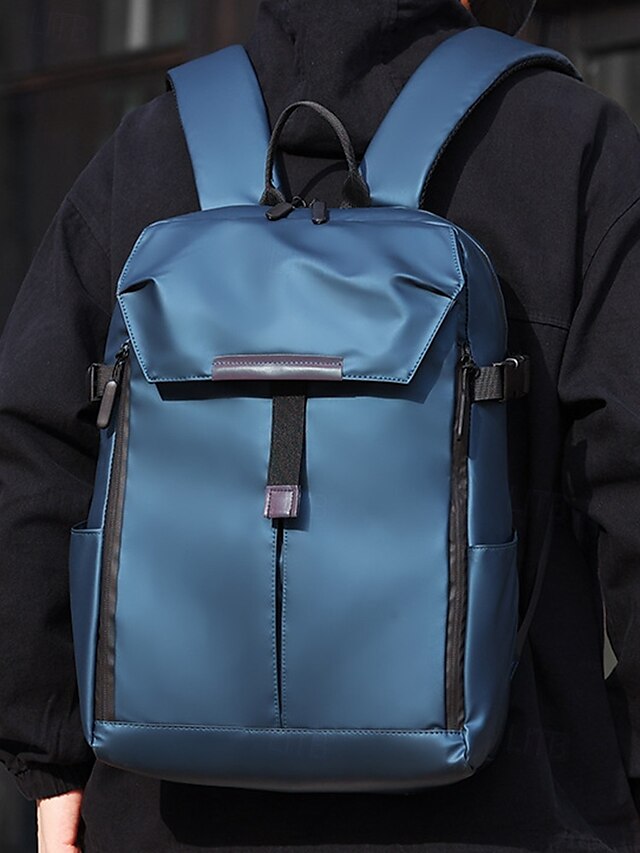  Sac à dos pour ordinateur portable imperméable et résistant aux rayures pour homme – Design élégant et extensible avec plusieurs compartiments pour les voyages, l'école et l'extérieur