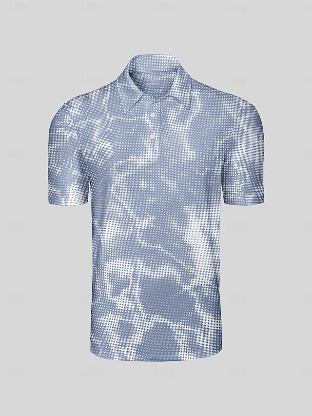  Homme T-shirt POLO Bleu Manche Courte Top Tenue de golf Vêtements Tenues Porter des vêtements
